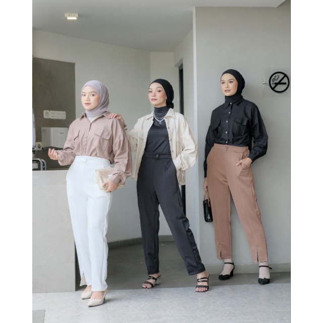 RAVABIA PANTS / CELANA KERJA / CELANA SCUBA / JUMBO SIZE