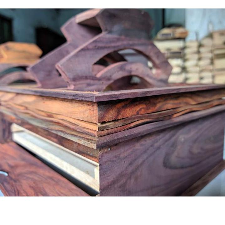 New パ Sangkar Burung Pleci PCMI Kayu Sonokeling Gelombang