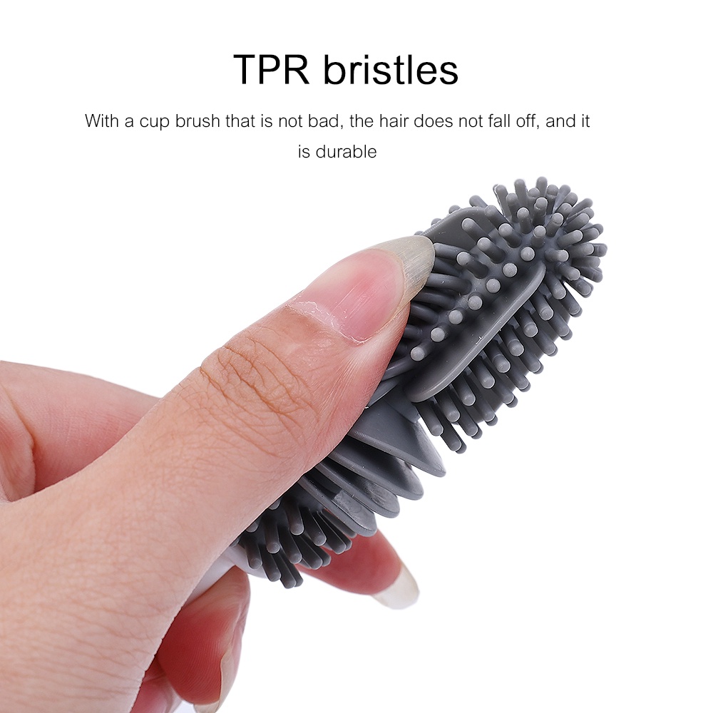 Reusable Silicone Cup Brush Alat Pembersih Dapur/Gagang Panjang Minuman Wineglass Bottle Glass Cup Washing Cleaning Sponge Brushes