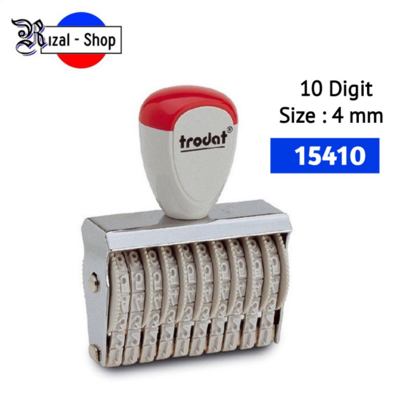 

Trodat Stempel Angka Manual 10 Digit 15410 / 4 mm