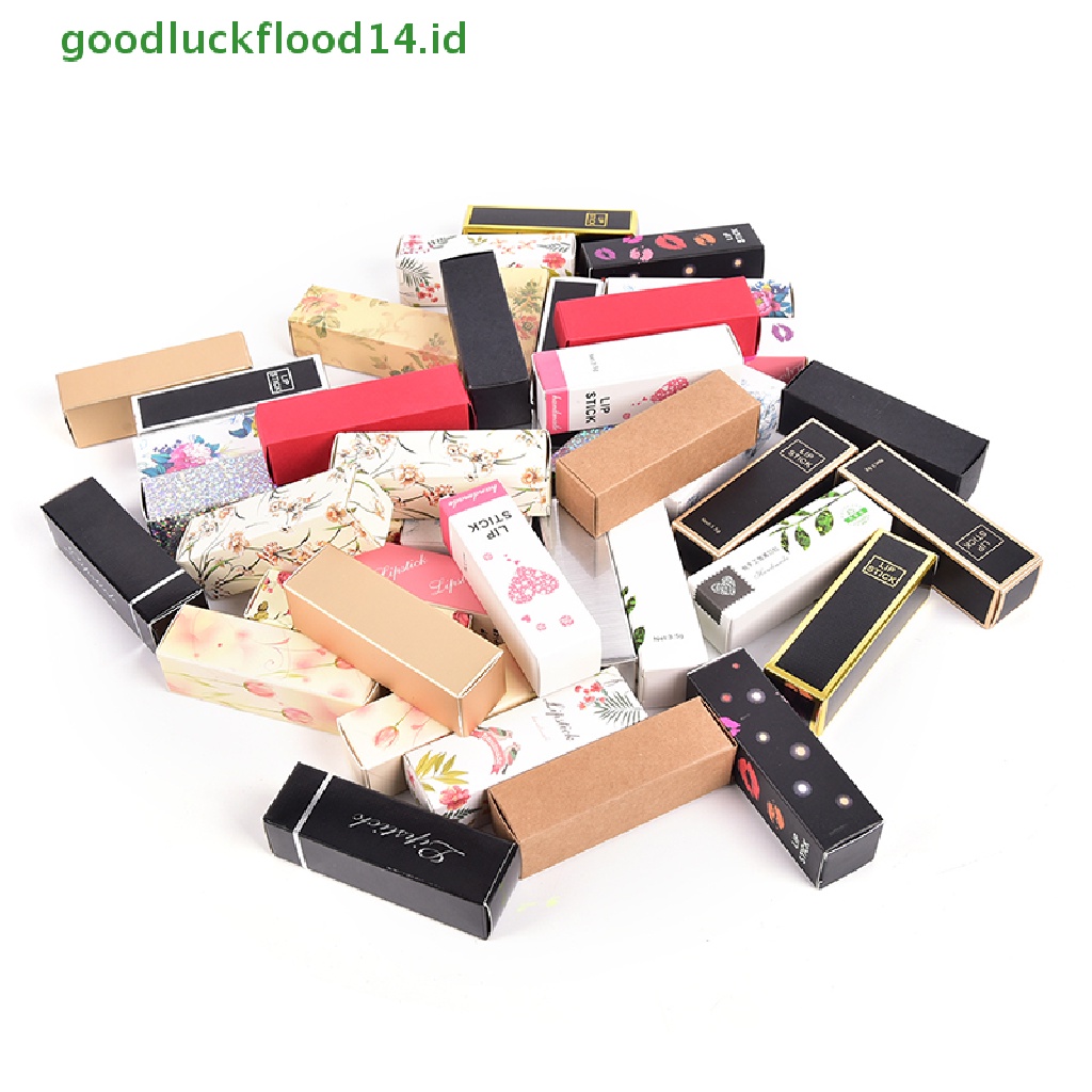 [GOOGFOUR] 10pcs Tube Lip Balm Kosong Kemasan Karton Box Lip Tube DIY Paper Case Box [TOP]