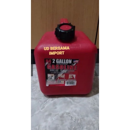 jerigen bahan bakar jurigen bensin 8 liter MIDWEST 2Gal HDPE MADE IN USA