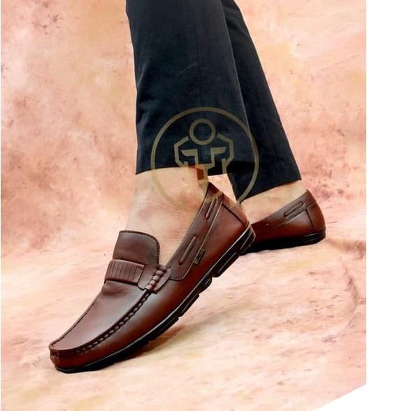 COD✔️DCMD x ZIRAF - Sepatu Undangan Pria Pantofel Tanpa Tali Slip On Original Kulit Garut Asli Gerej