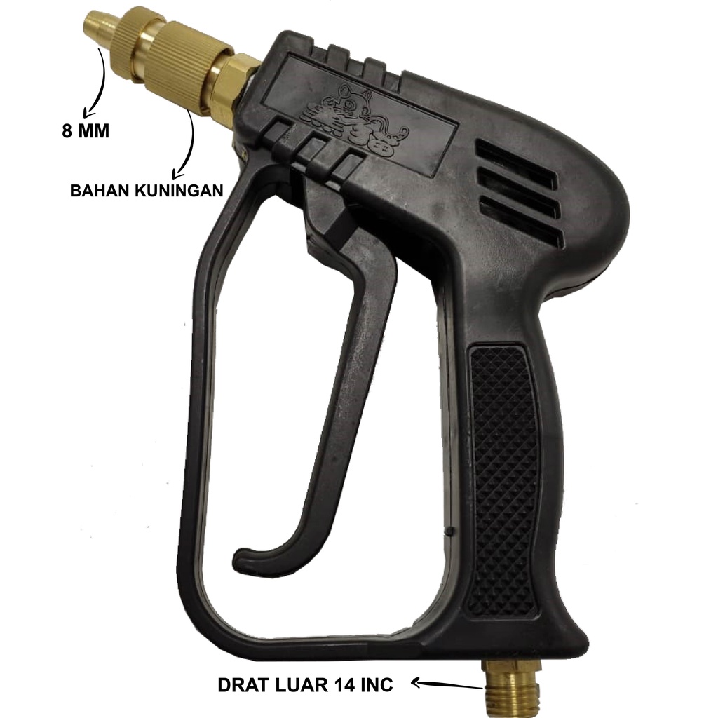 STEAM GUN / SPRAYER STEAM SELANG AIR AC PLASTIK / STIK STEAM SKU