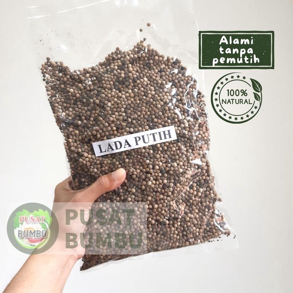 

ざ Lada Putih Butir 1 Kg / Merica Putih Super / Lada Putih Alami ぅ