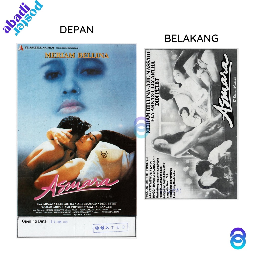 poster film lawas asmara - poster film meriam bellina