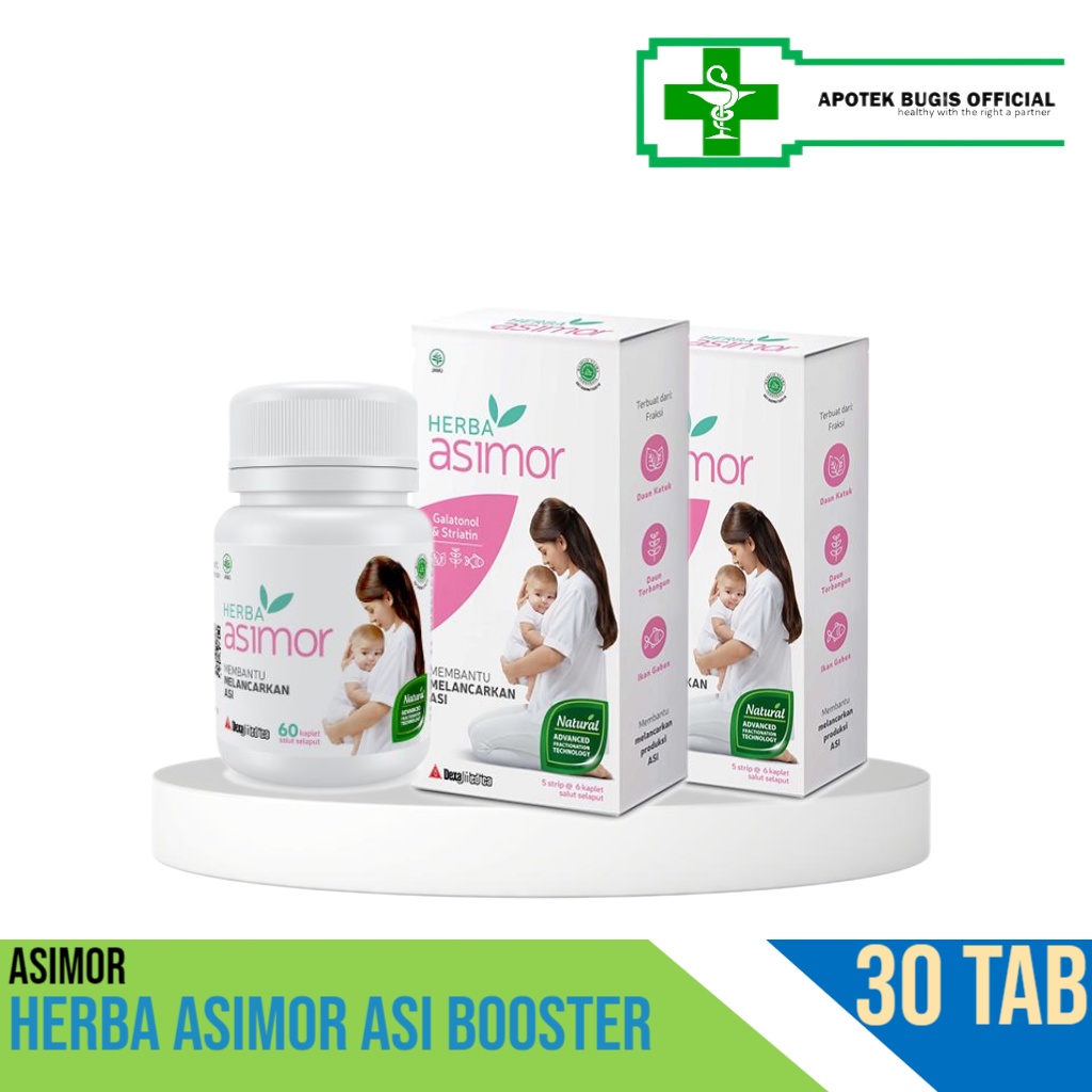 Asimor Herba Asimor Pelancar ASI Katuk Torbangun Ikan Gabus Isi 30 Grosir