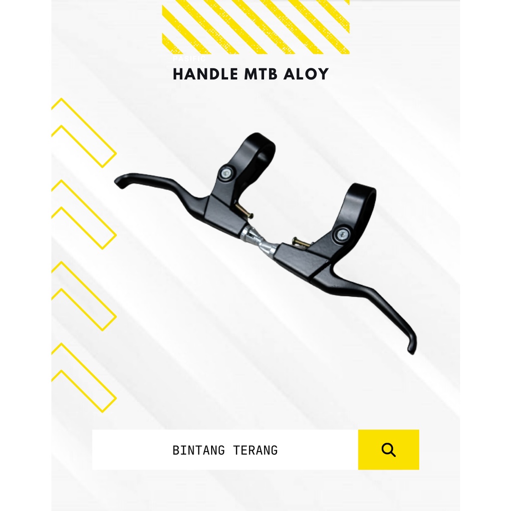 Handle MTB Aloy / handle rem Sepeda MTB Aloy Hitam