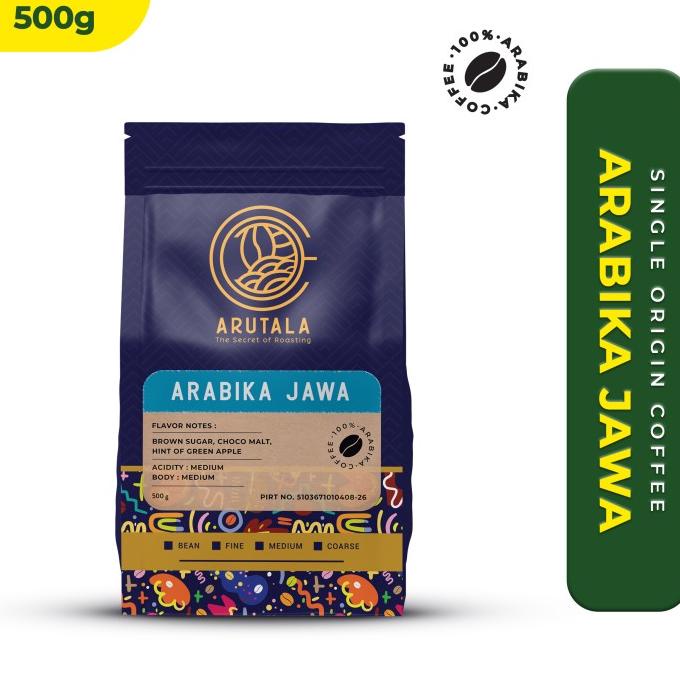 

[BISA COD] ARUTALA Kopi Arabika Jawa Java Arabica 500 Gram