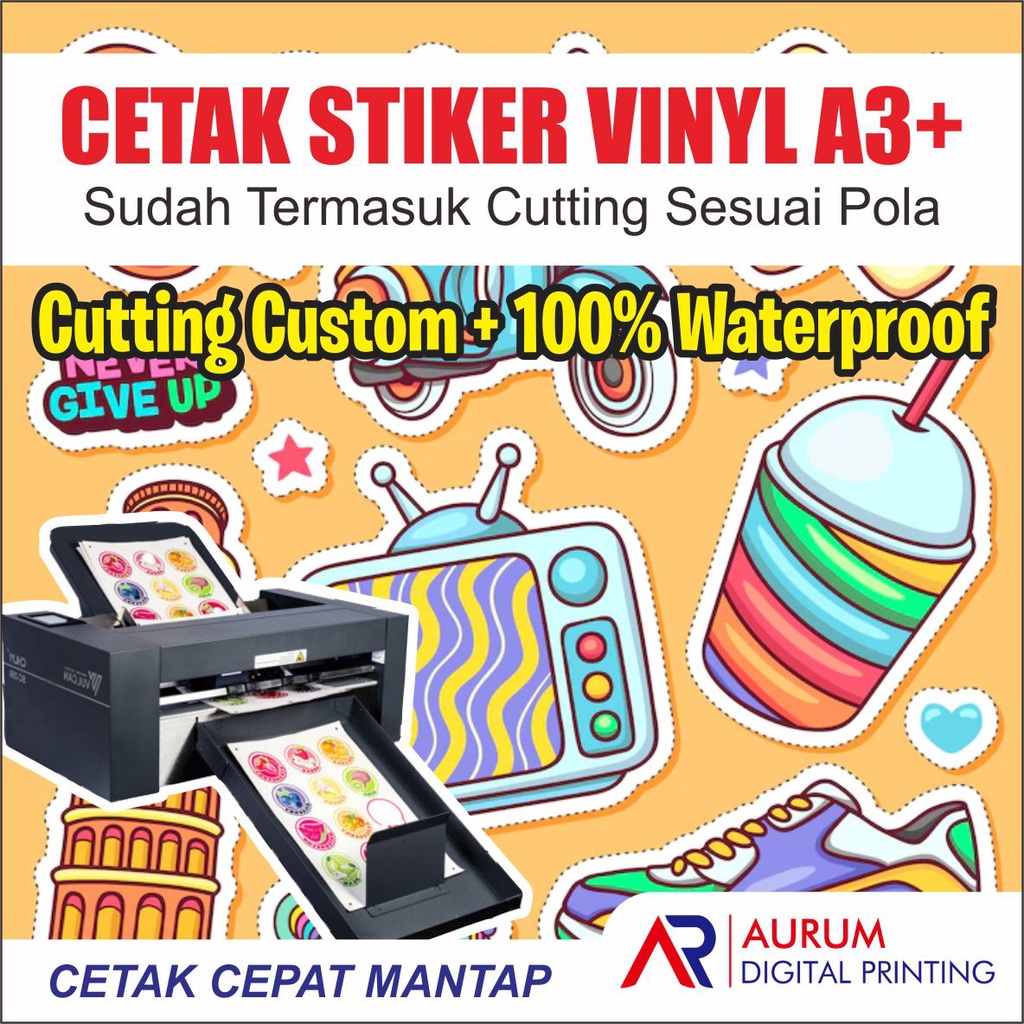 

Cetak Stiker Vinyl / Cromo / Label Kemasan Makana