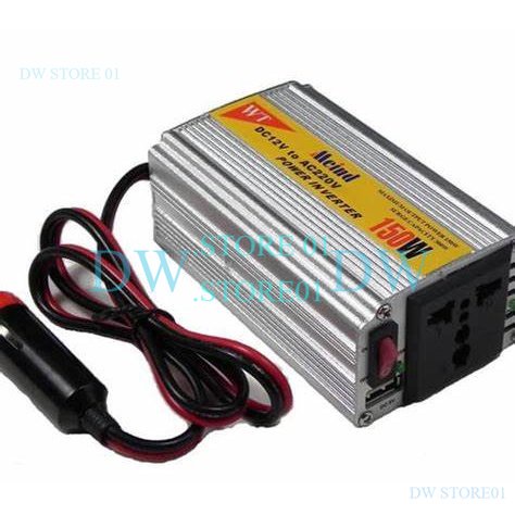 Power Inverter Mobil 150W 150 Watt DC/AC 12V/220V Port USB Pengisi Daya Mobil Inverter AC/DC