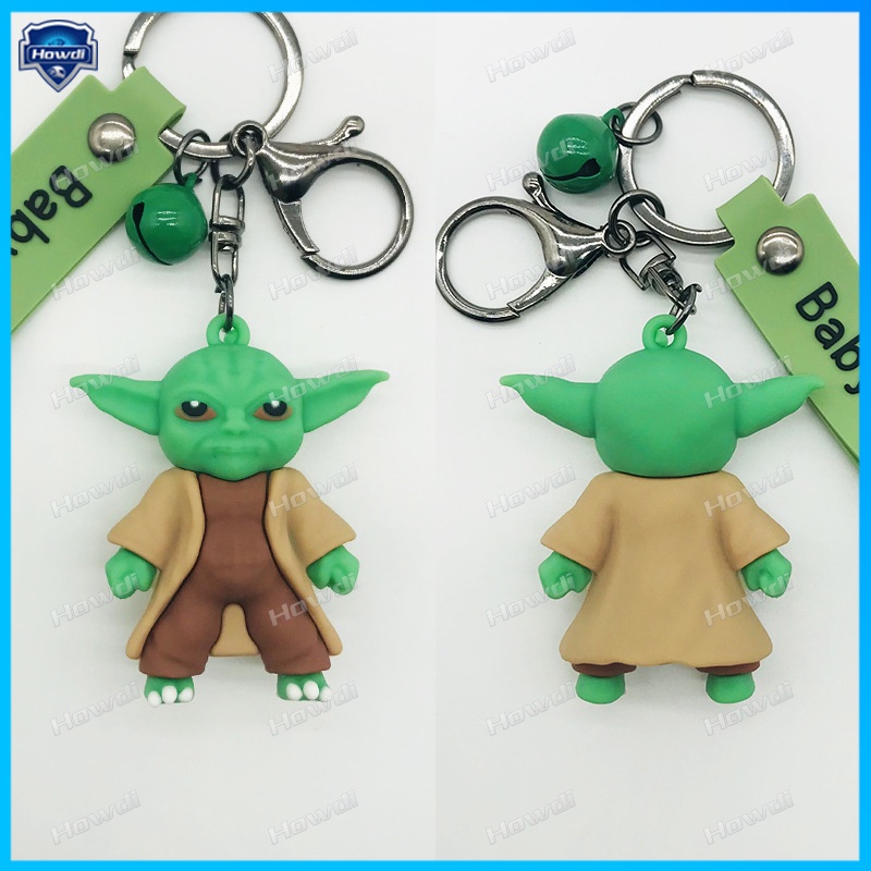 Kartun Yoda Bayi Gantungan Kunci Bayi YOUDA Star Wars Trend Keychain Indah Epoxy Tas Liontin Gantungan Kunci Mobil