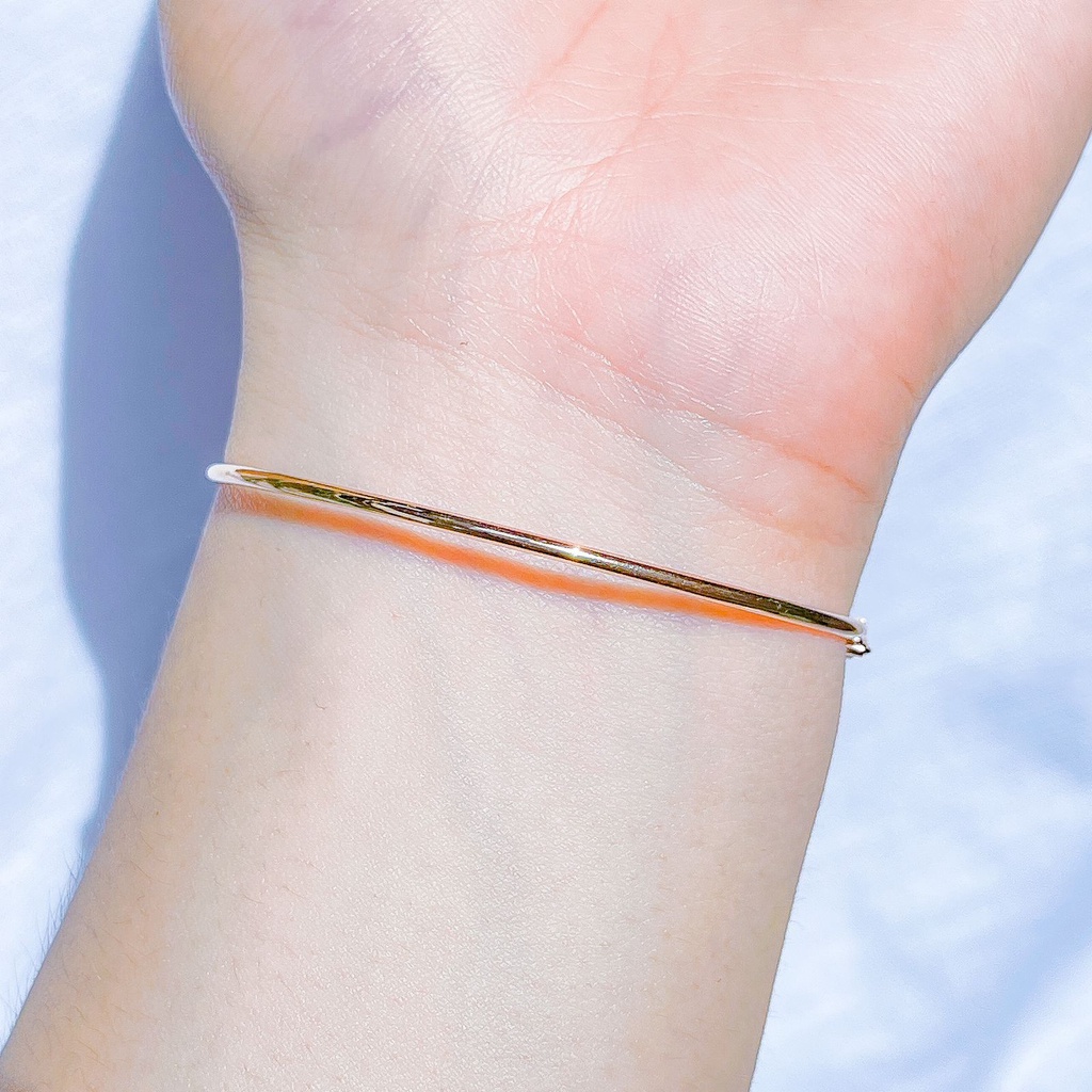 Gelang infinity anak dan dewasa emas asli kadar 700 70 16k oval tangan bangle delapan tidur permata bangkok 3 gram