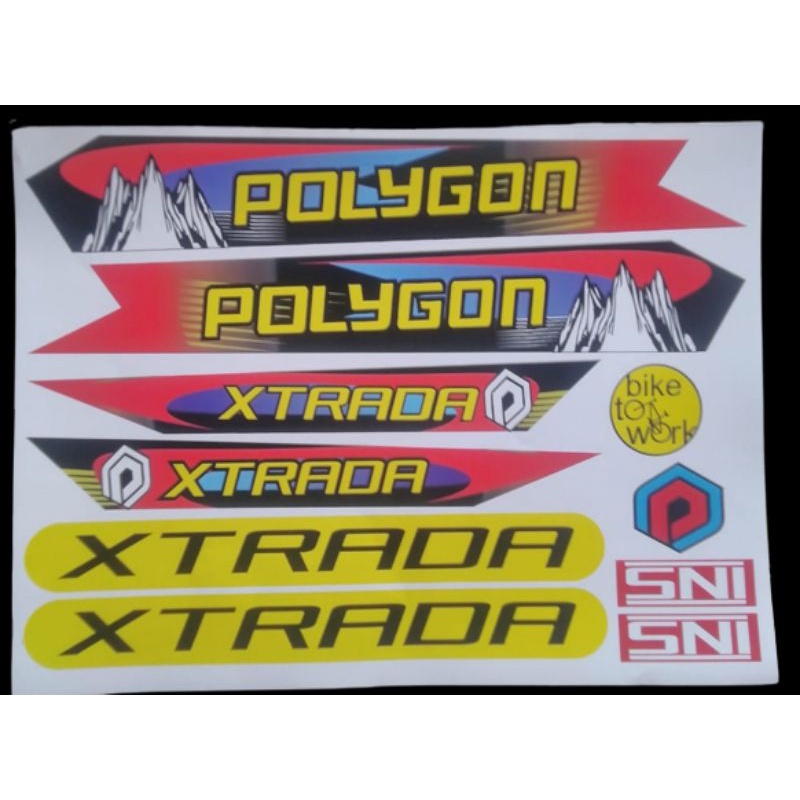 Stiker Striping Polygon Xtrada
