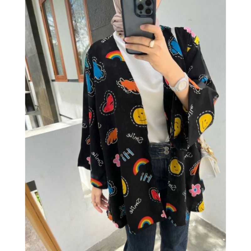 Smile Outer Cardigan Rayon