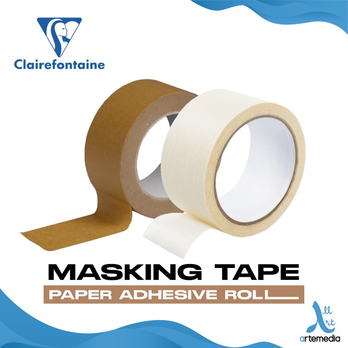 

Clairefontaine Masking Tape Paper Adhesive Roll | Premium Paper Tape untuk Watercolor, Craft & Packing