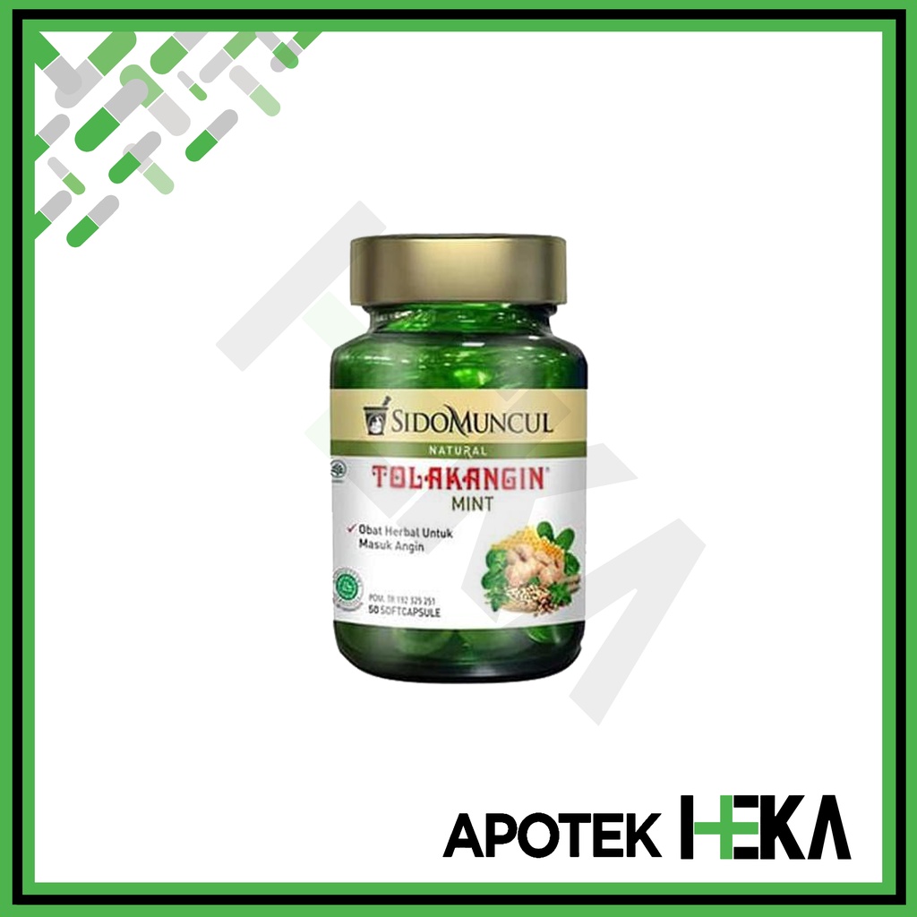 Tolak Angin Mint Soft Capsule Botol 50 Kapsul - Herbal Masuk Angin (SEMARANG)