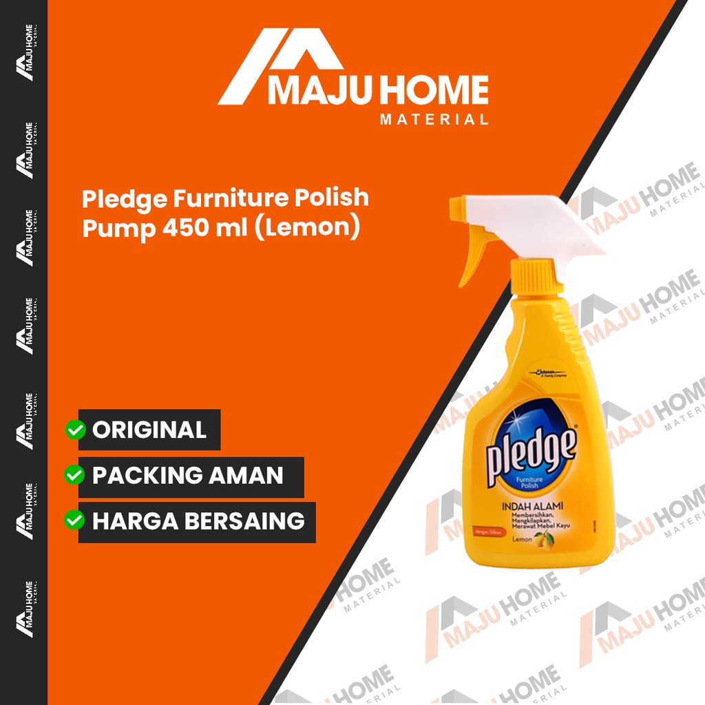 Pledge Furniture Polish Liquid Pump 450 ml (Lemon)