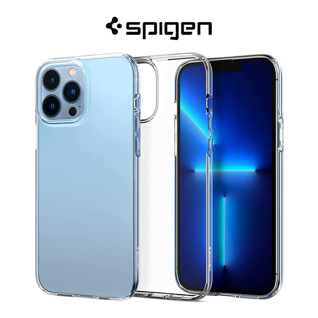 Spigen iPhone 13 Pro Max 14 Pro Max 12 Pro case crystal clear casing Pelindung Jatuh Dengan Teknologi Bantal Udara casing Bening