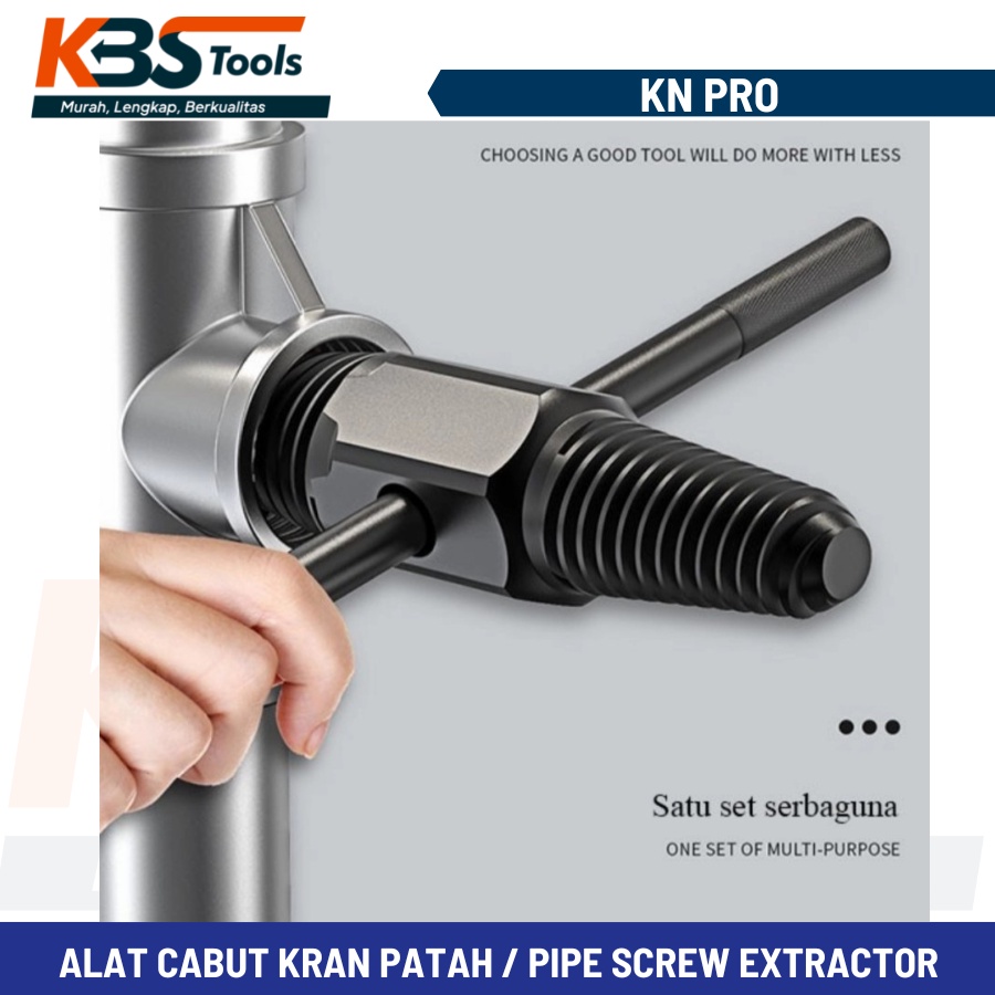 Jual Alat Pembuka Kran Patah Dalam Pipa Pipe Screw Extractor Cabut