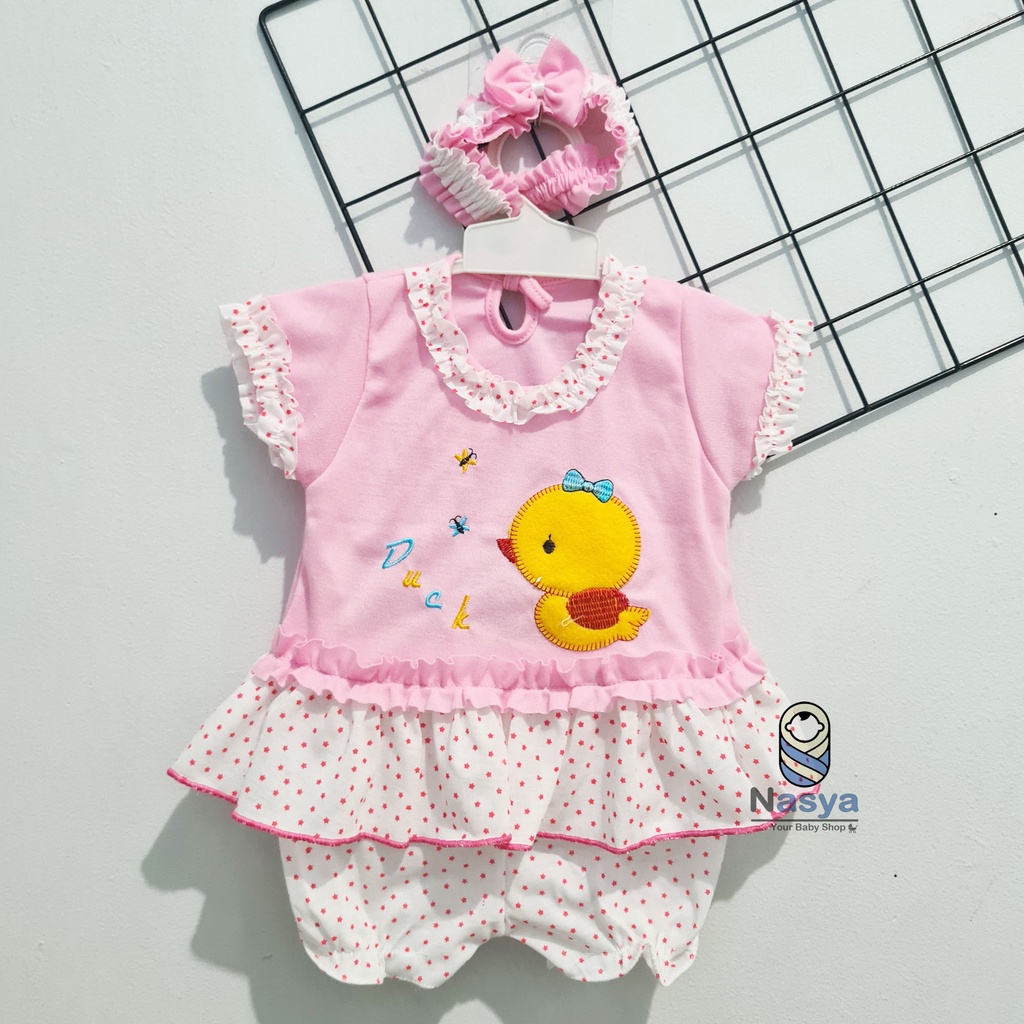 [P-054] Dress Bayi (0-6 bulan) / Dress Bayi Perempuan motif sapi