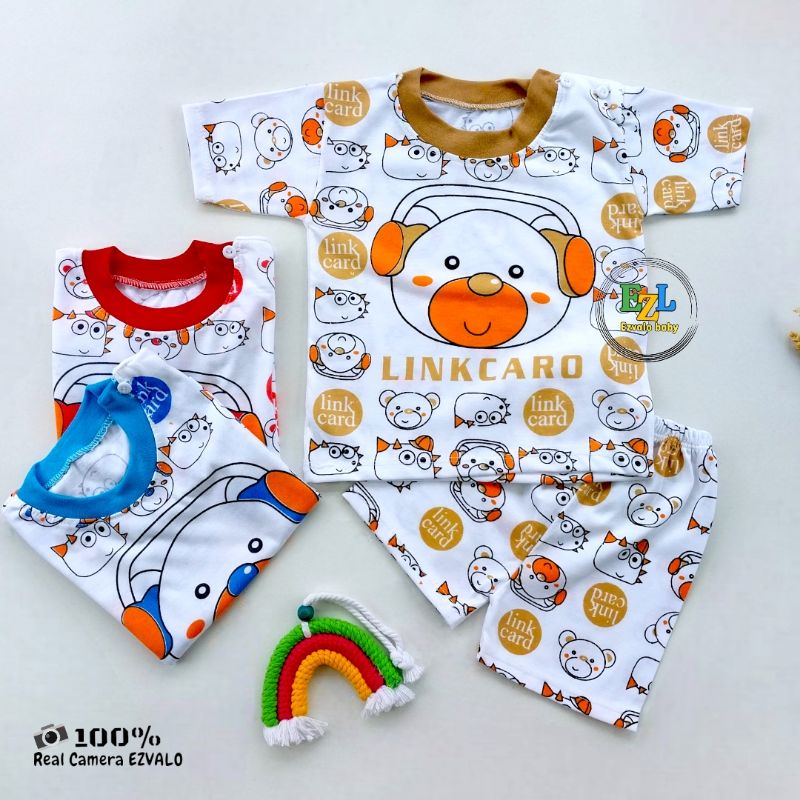 BAJU SETELAN PENDEK BAYI 3-12 BULAN UNISEX