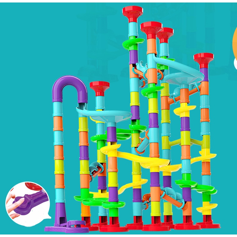 J3 - Marble run building block pipeline set toys