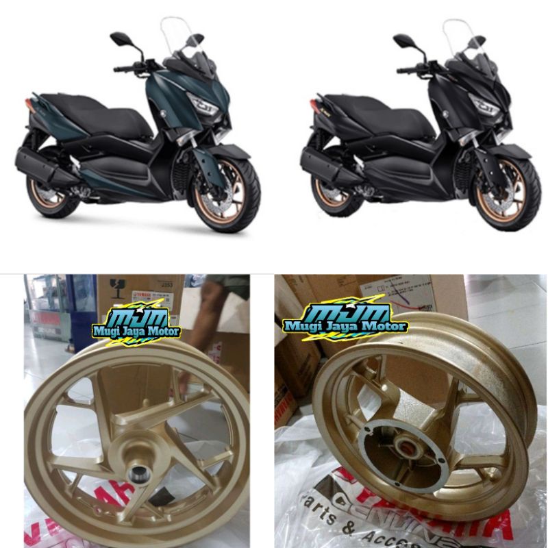 VELG DEPAN BELAKANG XMAX 250 GOLD ORI YGP yamaha genuine part