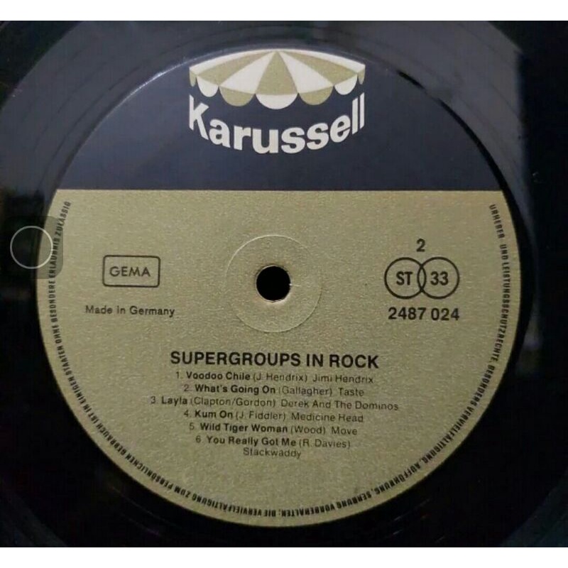 Vinyl Piringan Hitam 12&quot; Supergroups In Rock Jimi Hendrik dll