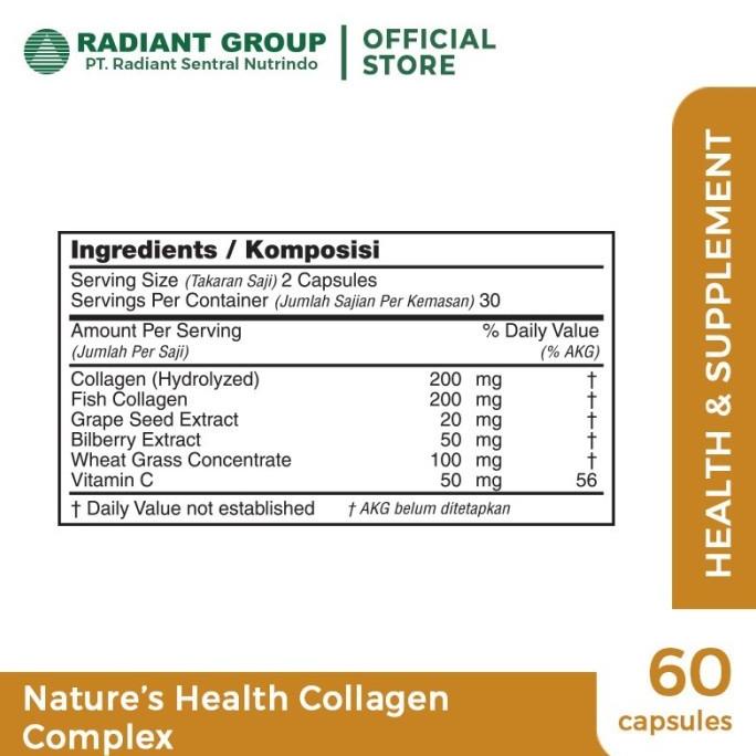 Kolagen Kulit Nature'S Health Natures Health Nature Collagen Complex