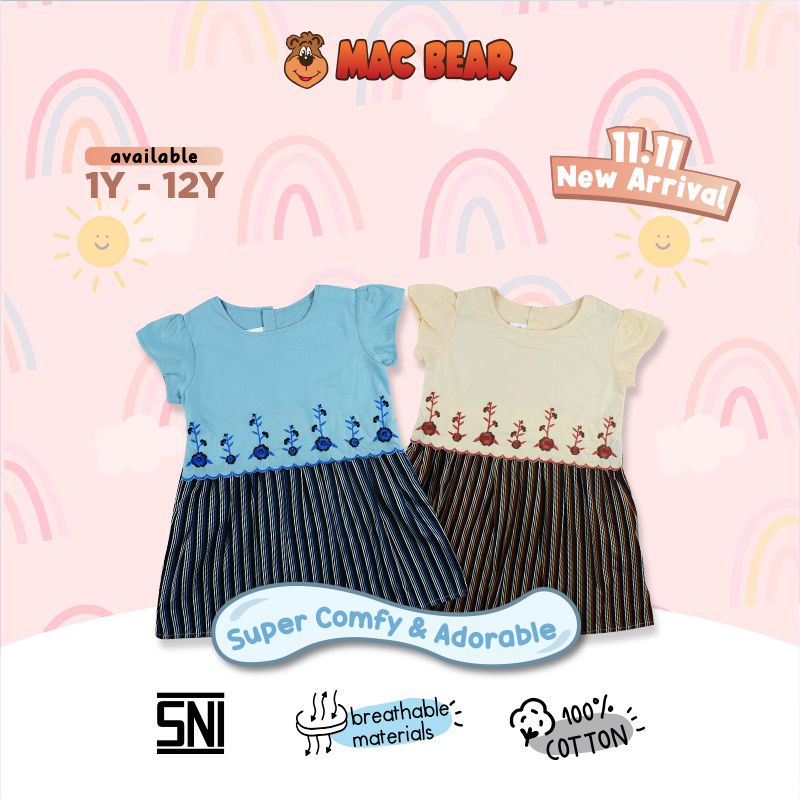 MacBear Dress Anak Perempuan Size 6 bulan - 12 tahun