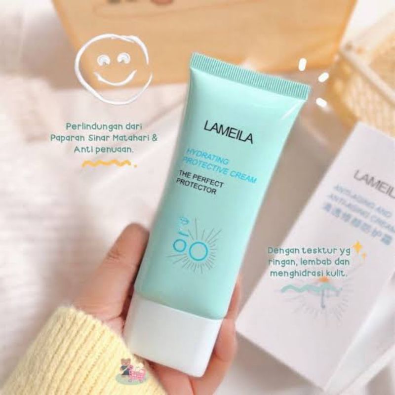 New Sunscreen Hydrating Protective Anti Aging Moisturizing Cream SPF50 LAMEILA Original Krim Sunblok Pelembab Dan Pelindung Kulit