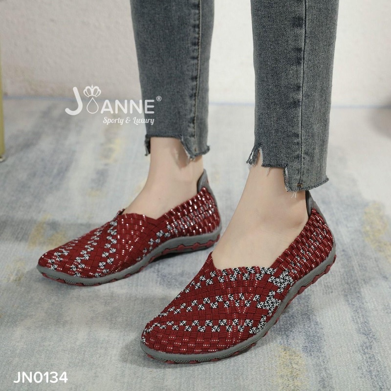 JOANNE Rajut Knit Flats Shoes JN0134 [ORIGINAL BRAND]