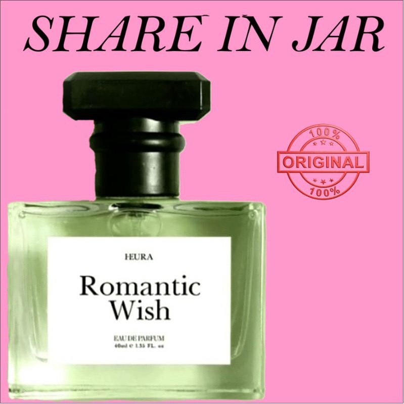 Share in jar Parfum Heura Romantic Wish