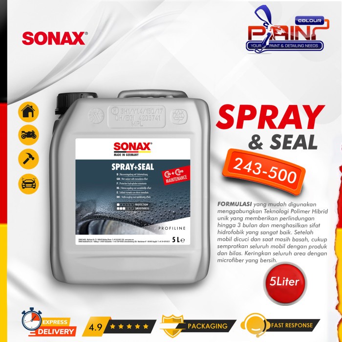 SONAX Profiline SPRAY &amp; SEAL 243-500 Galon 5L Wet Sealant