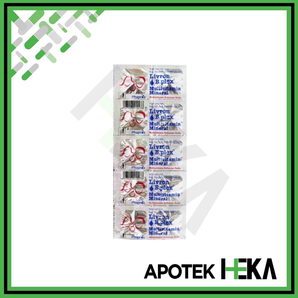 Livron B Plex Strip isi 10 Tablet - Multivitamin Mineral (SEMARANG)