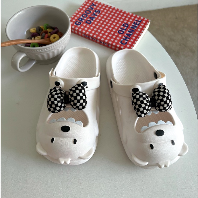 MlNlSO Sandal Slop Wanita Karet Jelly We Bare Bears Rubber Super Soft Elastic Rubber Slipper Non-Slip 1234