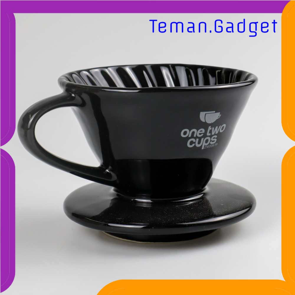 TG - DPR One Two Cups Filter Penyaring Kopi V60 Glass Coffee Filter Dripper - ZM00639