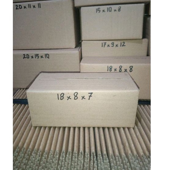 

kardus 18x8x7 polos luar dalam