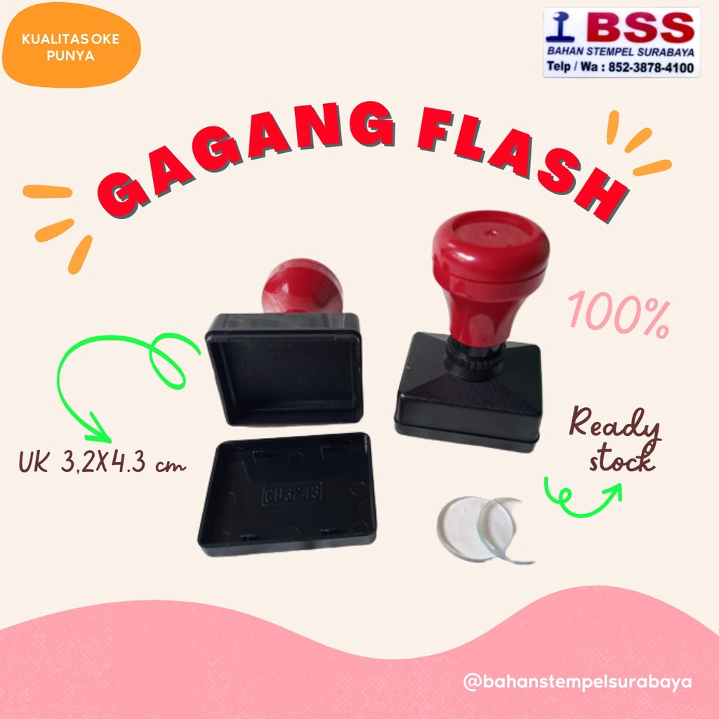 

gagang flash 3243 - gagang stempel flash - gagang flash otomatis - tangkai stempel