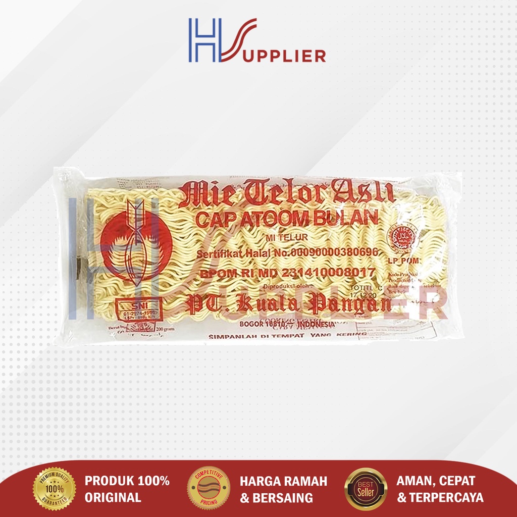 

Mie Telor Cap Atom Bulan 200 Gr