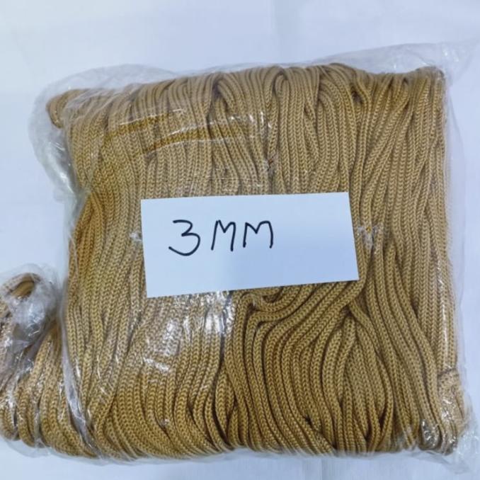

Tali Kur coklat Muda 3mm per bungkus besar. 9 ons / 900 gram