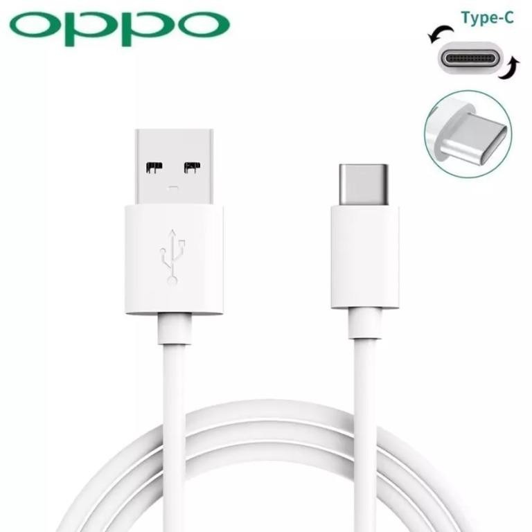 Kabel Data Oppo Original 100% VOOC 3A USB Type C Super Fast Charging Aksesoris Handphone Hp OCEANMART Ocean Mart Murah Grosir