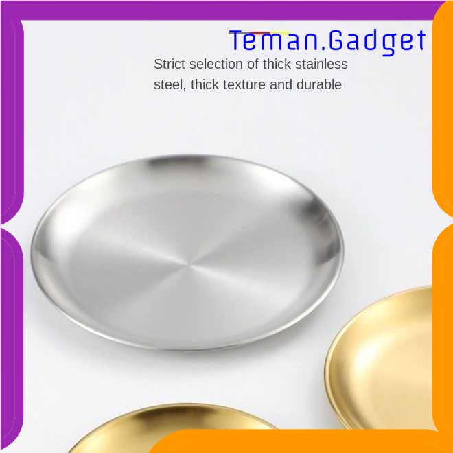 TG - DPR SUPPLE Piring Makan Dekorasi Nampan Baki Stainless Steel Plate - ST201