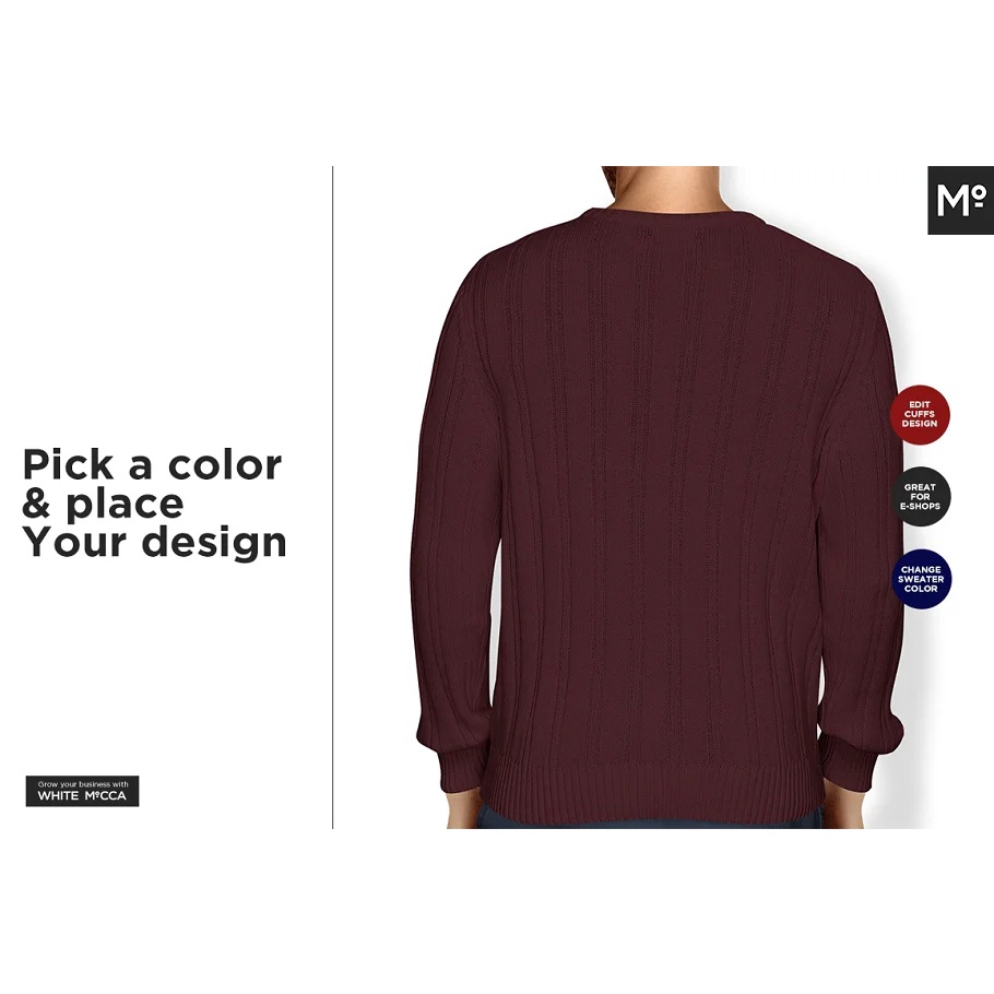 2 Types of Knit Sweater Mock-up