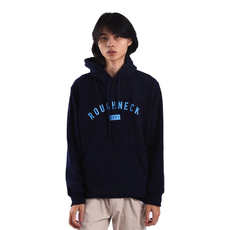 Roughneck H094 Navy Sig 1991 Cyan Hoodie Jaket New Original
