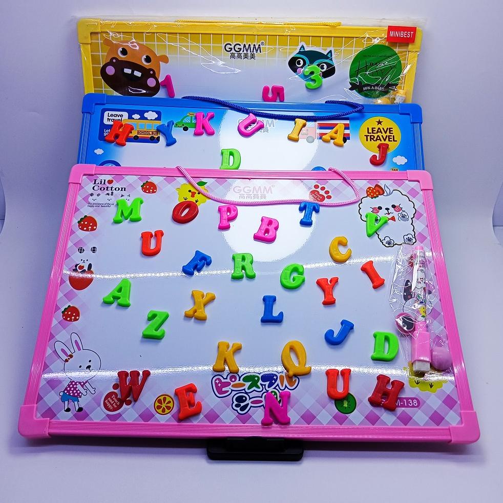 

Terbaik! Ws Ggmm -138 Papan Tulis Mainan Edukasi Magnet Abc & Angka Whiteboard