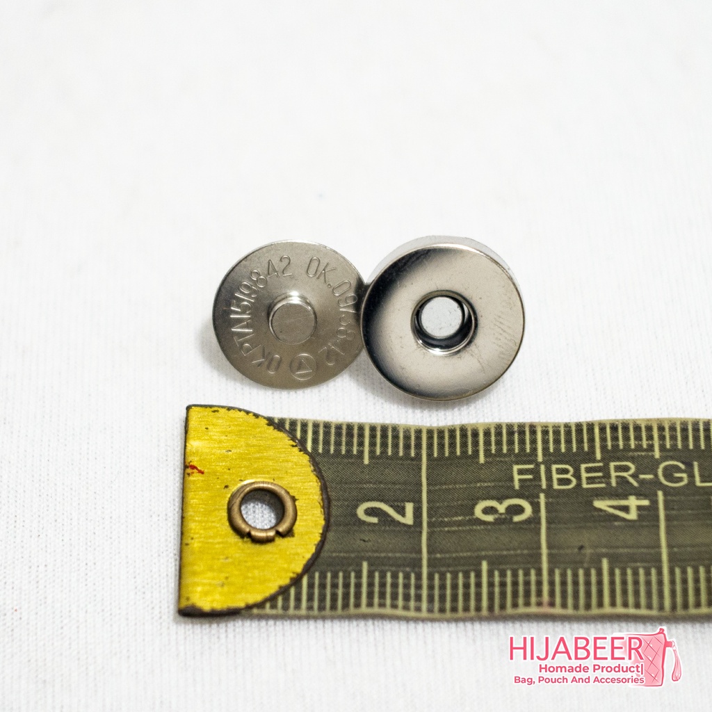 Kancing magnet 1.3cm - Aksesoris Tas Kerajinan Tangan /10pcs