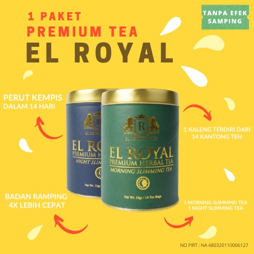 

1 Paket El Royal Premium Herbal Tea - Teh Herbal Untuk Kesehatan Melancarkan Pencernaan