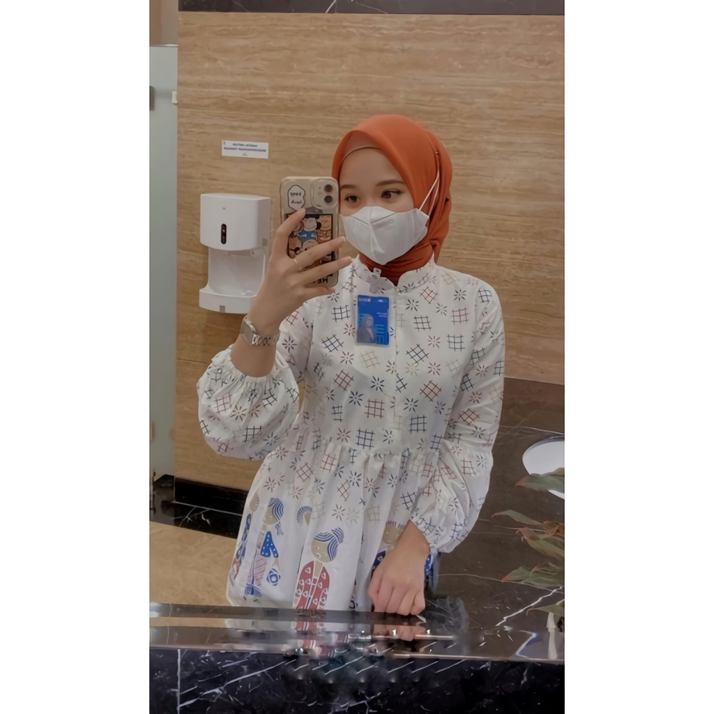 ATASAN WANITA / BLOUSE BATIK BU TEJO /  BAJU KERJA WANITA MODERN